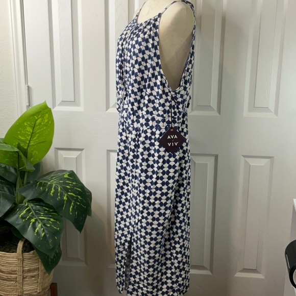 Ava & Viv - Women's Midi Dress Size 2X - Picture 6 of 16
